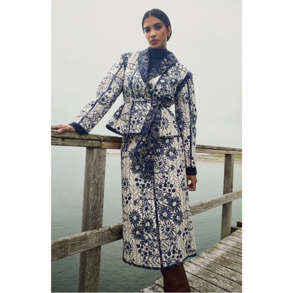 Marie Oliver Jackets & Blazers - marie oliver Martina Jacket Convertible Vest Reversible Small Cotton Quilted EUC